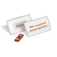 Image of Durable Name Badge CLICK FOLD w/Magnet Place/Hold 40x75 (Pack of 10) 825919
