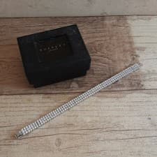 Image of Vintage Buckley London Silver tone and Diamonte Bracelet - NEW IN BOX #99