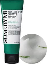 Image of SOME by MI AHA BHA PHA 30 Days Miracle Acne Clear Foam Cleanser 100Ml - Exfoliat