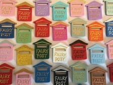 Image of Wooden Fairy Post Postbox - Fairy Door Accessory - Fairy Garden