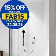 Image of Aqualisa Smart Glo Dual Ceiling Fed Concealed Digital Shower Black (HP/Combi)
