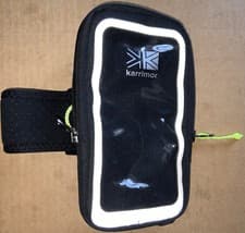 Image of Karrimor Run Phone Arm Band | Black Reflective Sports Armband | New With Tags