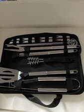 Image of QUALITY 18 PIECE BBQ TOOL SET WITH STORAGE / TRAVEL BAG