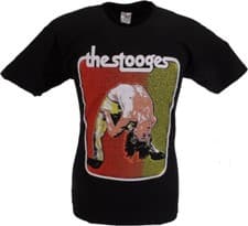 Image of Mens Black Official Iggy and the Stooges Bent Double T Shirt