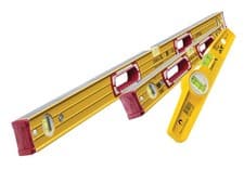 Image of Stabila STB1962PACK 196-2 Spirit Level 60cm & 120cm with 81SREM Spirit Levels