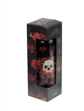 Image of SKULLS AND ROSES STAINLESS STEEL METAL HOT & COLD DRINKS WATER BOTTLE