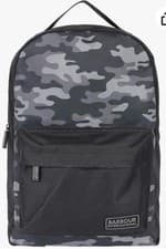 Image of Barbour International Backpack Mission Camo Grey Black Zip Pockets
