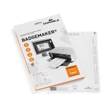 Image of Durable Badgemaker Inserts Sheets 40X75mm 150Gsm White (Pack Of 240) 1453/02