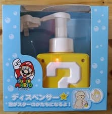 Image of Super Mario Question Block Soap Dispenser Star-shaped Bubbles New