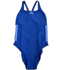 Image of adidas 3 Stripes C Back Swimsuit Blue Women’s Size 36” New 