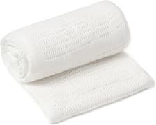 Image of Clair de Lune Soft Cotton Cellular Shawl Baby Pram Blanket White 70 x 90 cm