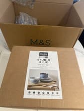 Image of Denby Studio Blue 12-Piece Dinner Set Brand New Sealed
