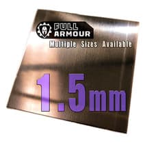 Image of Copper sheet plate offcut 1.5mm 2mm thickness - multiple sizes