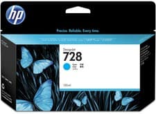 Image of HP 728 130-ml Cyan DesignJet Ink Cartridge