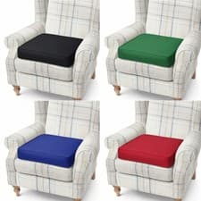 Image of Large Memory Foam Armchair Booster Cushion Seat Pad Thick Support - 50 x 50cm