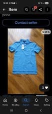 Image of Bnwt ralph lauren Boys Polo Blue Shirt Size S(8)