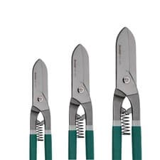 Image of 3PC Tin Snips Set 8 10 12" Straight Cut Sheet Metal Aviation Shears Scissors UK