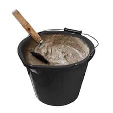 Image of Black Plastic Builders Bucket 3 Gallons 14L Heavy Duty Water/Feed Storage Handle