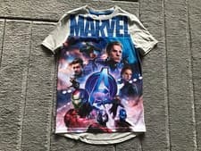 Image of NEW Marvel Avengers Endgame Grey T-shirt age 7-8 years