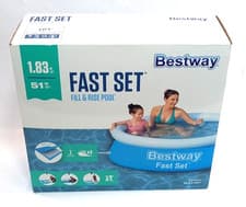Image of Bestway Fast Set Fill & Rise Pool 1.83m (6") 51cm (20") NEW Boxed Unused