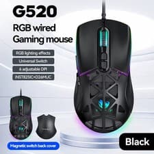 Image of Gaming Mouse Wired 12000 DPI RGB 13 Colours LED For Laptop PC Windows Mac UK