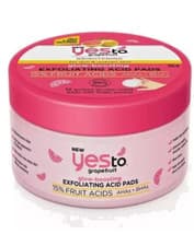 Image of Yes To Grapefruit Glow-Boosting Exfoliating Acid Pads - 12 Quilted Pads