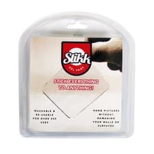 Image of Stikk Reusable Strong Adhesive Gel Pads - Pack of 4 - Ideal for Home & Business