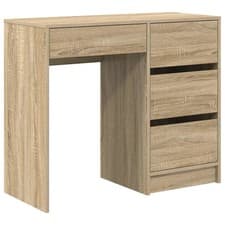Image of Desk with Drawer with Storage Engineered Wood Computer Home Office vidaXL