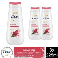 Image of Dove Advanced Care Body Wash Reviving for 24Hrs Renewing Micromoisture, 3x225ml