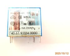 Image of 16A 24V SPDT Electromagnetic Relay 40.61.9.024.00