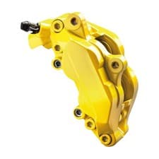 Image of Foliatec Car Brake Caliper Paint / Lacquer Set - Speed Yellow - (3 Part Kit)