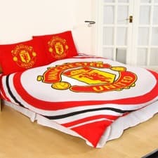 Image of Manchester United F.C. 'Pulse' Reversible Double Duvet Quilt Cover Set