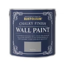 Image of Rust-Oleum Chalk Chalky Wall Paint Chic Shabby 2.5L Pitch Grey Matt