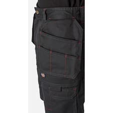Image of Dickies Redhawk Pro Work Shorts Black Ruler pocket and cargo for carrying tool