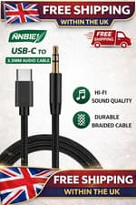 Image of Aux Cable USB-C Type C to 3.5mm Samsung iPhone For Car Stereo Audio Adapter Jack