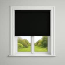 Image of 100% Blackout Roller Blinds Thermal Plain Fabric Trimmable Easy Fit Window Blind