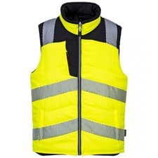 Image of Portwest PW3 Hi-Vis Reversible Bodywarmer | Durable | Stain & Water Resistant