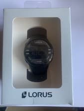 Image of Lorus Digital Chronograph Black / White / Blue Resin Strap Gents Watch 4 Styles