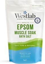 Image of Westlab - Reviving Epsom Salt - 1kg Resealable Pouch - 100% Natural, Pure