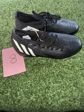 Image of Adidas Predator Edge.3 FG Junior Football Boots Black Size 2