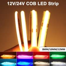 Image of High Density COB LED Strip 12V 24V Warm White RGB RGB+CCT Flexible Tape Lighting