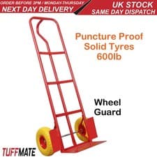 Image of Sack Truck Trolley 600lb Heavy Duty Puncture Proof Hard Wheels Hand Cart