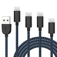 Image of 4 Pack -Type C Charging Cable USB Type C Cable(0.9M 1.8M 1.8M 2.7M) Durable 3.0A