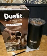 Image of Dualit Handheld Hot Chocolate Maker & Milk Frother 340ml -Black NEW