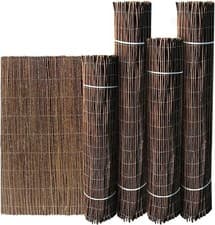Image of 4m x 2m Natural Willow Screening Roll Fence For Privacy , Garden Fencing Decor