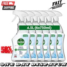 Image of Dettol Antibacterial Disinfectant Surface Cleaner, Original Fragrance, Pack of 6