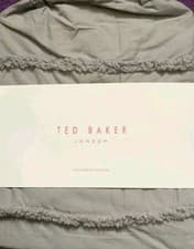 Image of NEW Ted Baker Magnolia Tufted Charcoal Standard Pillowcase