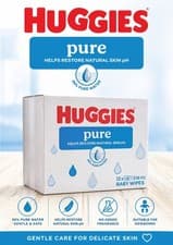 Image of Huggies Pure, Baby Wipes, 12 Packs (576 Wipes Total) - Natural Wet Wipes for Sen