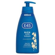 Image of E45 Rich 24H Moisturiser Lotion for dry skin Pump - 400ml