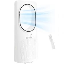 Image of HOMCOM Bladeless Tower Fan with Oscillating, 3 Speeds, 3 Modes, 15H Timer